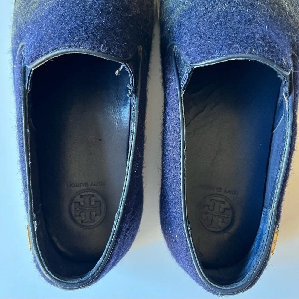 Tory Burch Stardust Ombré Leather Wool Sneakers